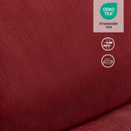 Fauteuil inclinable électrique sans accoudoirs à double moteur MCombo surdimensionné, modèle Zeroarms, idéal pour le salon, tissu PR607