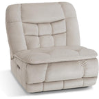 Fauteuil inclinable électrique sans accoudoirs à double moteur MCombo surdimensionné, modèle Zeroarms, idéal pour le salon, tissu PR607