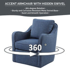 Fauteuil pivotant incurvé rembourré Betty de Madison Park