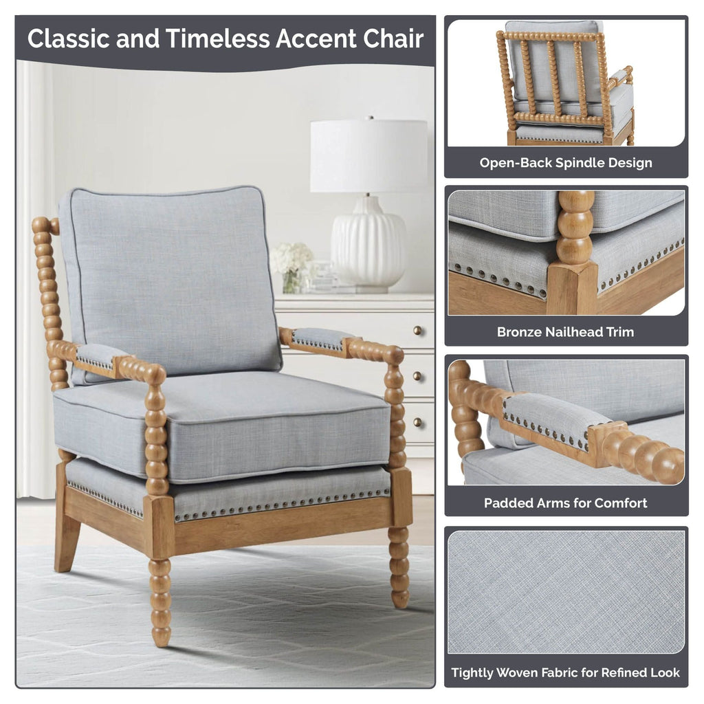 Fauteuil à cadre en bois tourné Donohue de Madison Park