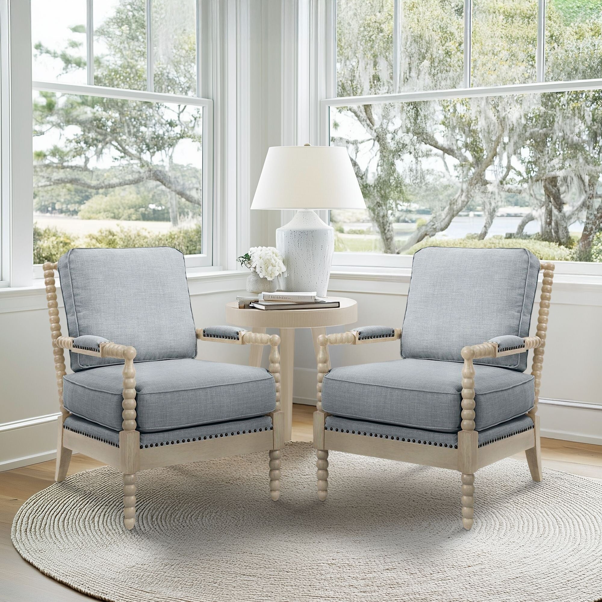 Fauteuil à cadre en bois tourné Donohue de Madison Park