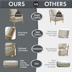 Fauteuil à cadre en bois tourné Donohue de Madison Park