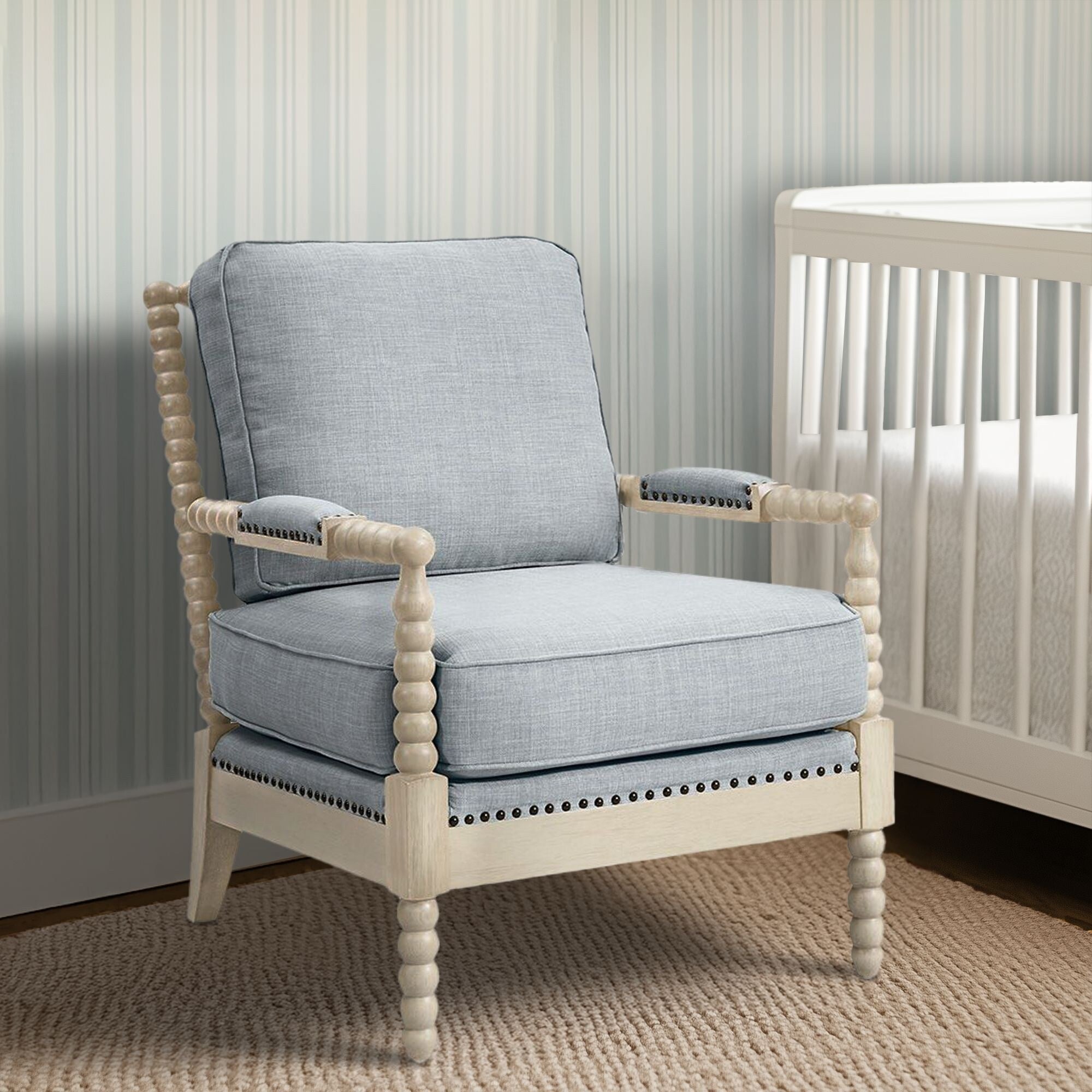 Fauteuil à cadre en bois tourné Donohue de Madison Park