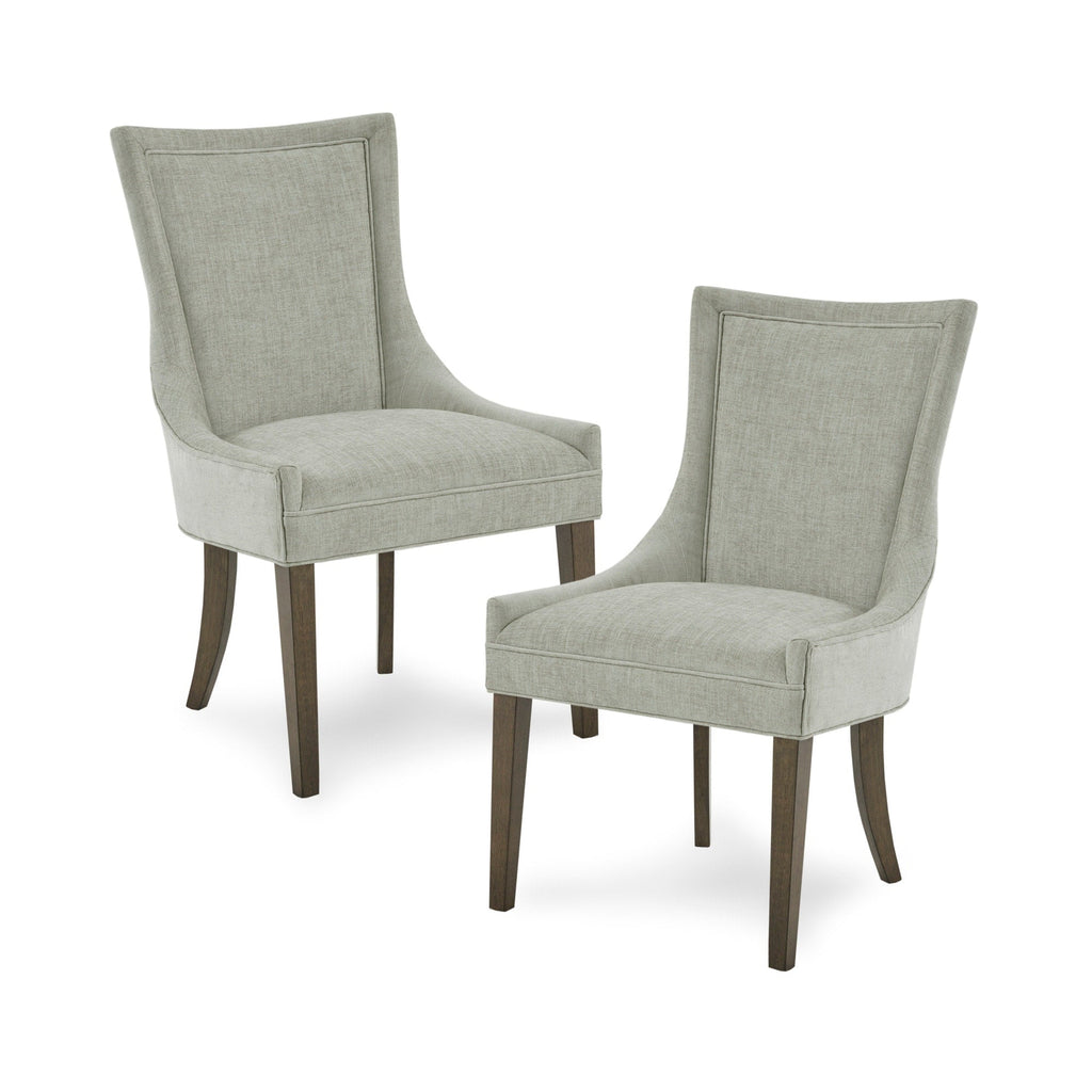 Madison Park Signature Ultra Fauteuils de salle à manger capitonnés avec pieds en bois (lot de 2) - N/A