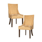 Madison Park Signature Ultra Fauteuils de salle à manger capitonnés avec pieds en bois (lot de 2) - N/A