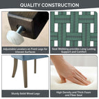 Madison Park Signature Ultra Fauteuils de salle à manger capitonnés avec pieds en bois (lot de 2) - N/A