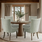 Madison Park Signature Ultra Fauteuils de salle à manger capitonnés avec pieds en bois (lot de 2) - N/A