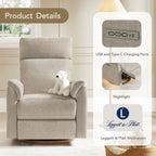 Fauteuil inclinable pivotant électrique Maire avec veilleuse