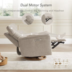 Fauteuil inclinable pivotant électrique Maire avec veilleuse