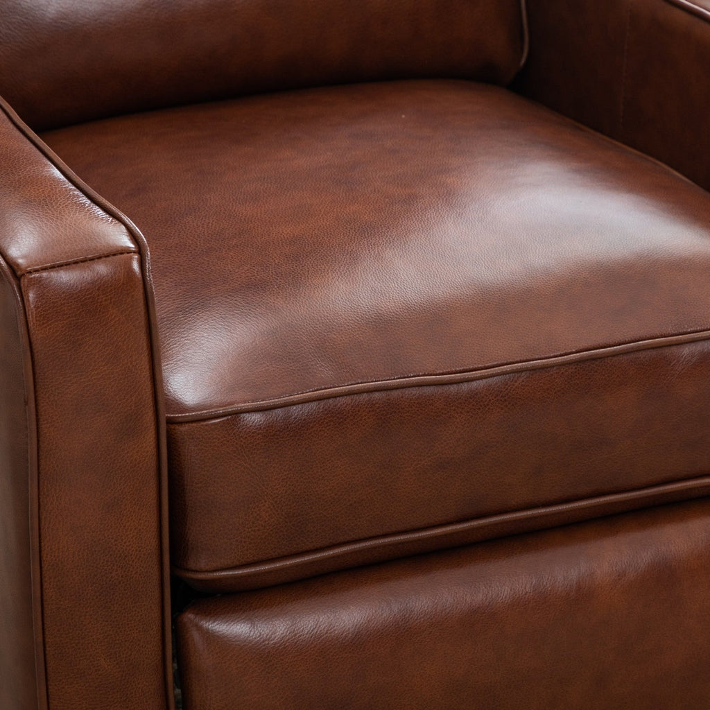 Fauteuil inclinable à dossier inclinable, fauteuil en tissu avec accoudoirs et rivets décoratifs, fauteuil d'appoint pour canapé une place