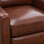 Fauteuil inclinable à dossier inclinable, fauteuil en tissu avec accoudoirs et rivets décoratifs, fauteuil d'appoint pour canapé une place