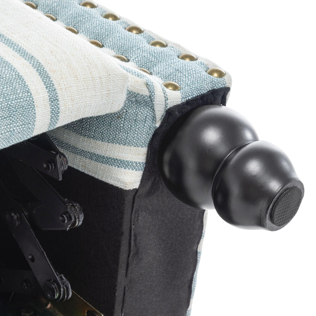 Fauteuils inclinables à commande manuelle avec garniture à clous décoratifs