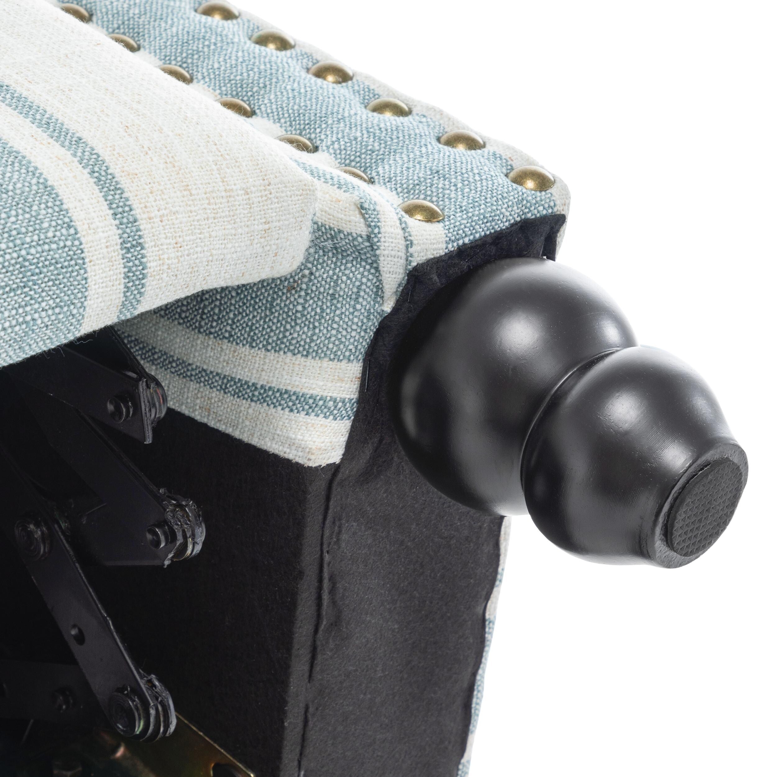 Fauteuils inclinables à commande manuelle avec garniture à clous décoratifs