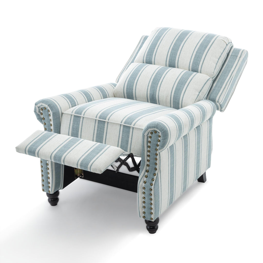 Fauteuils inclinables à commande manuelle avec garniture à clous décoratifs