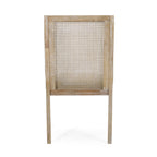 Chaises de salle à manger rembourrées en osier et bois Maurers (lot de 2) par Christopher Knight Home