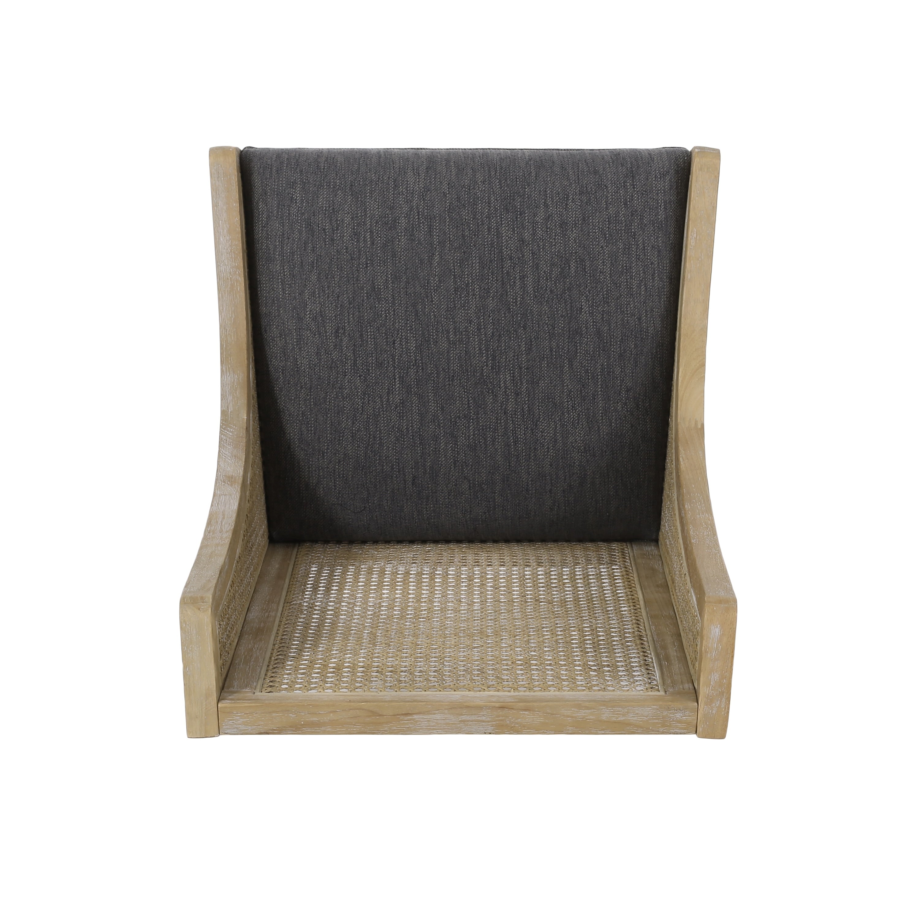 Chaises de salle à manger rembourrées en osier et bois Maurers (lot de 2) par Christopher Knight Home