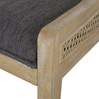 Chaises de salle à manger rembourrées en osier et bois Maurers (lot de 2) par Christopher Knight Home