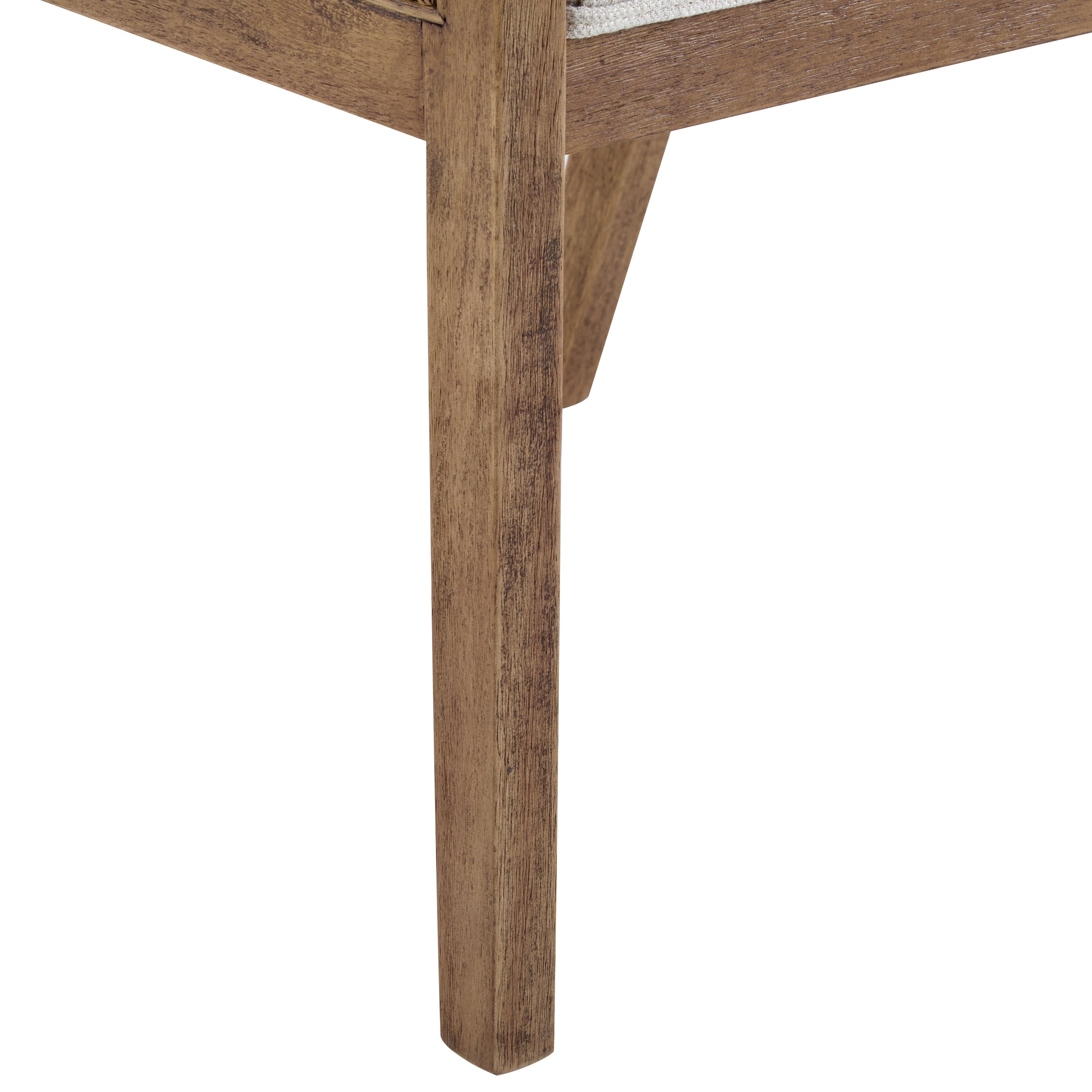 Chaises de salle à manger rembourrées en osier et bois Maurers (lot de 2) par Christopher Knight Home