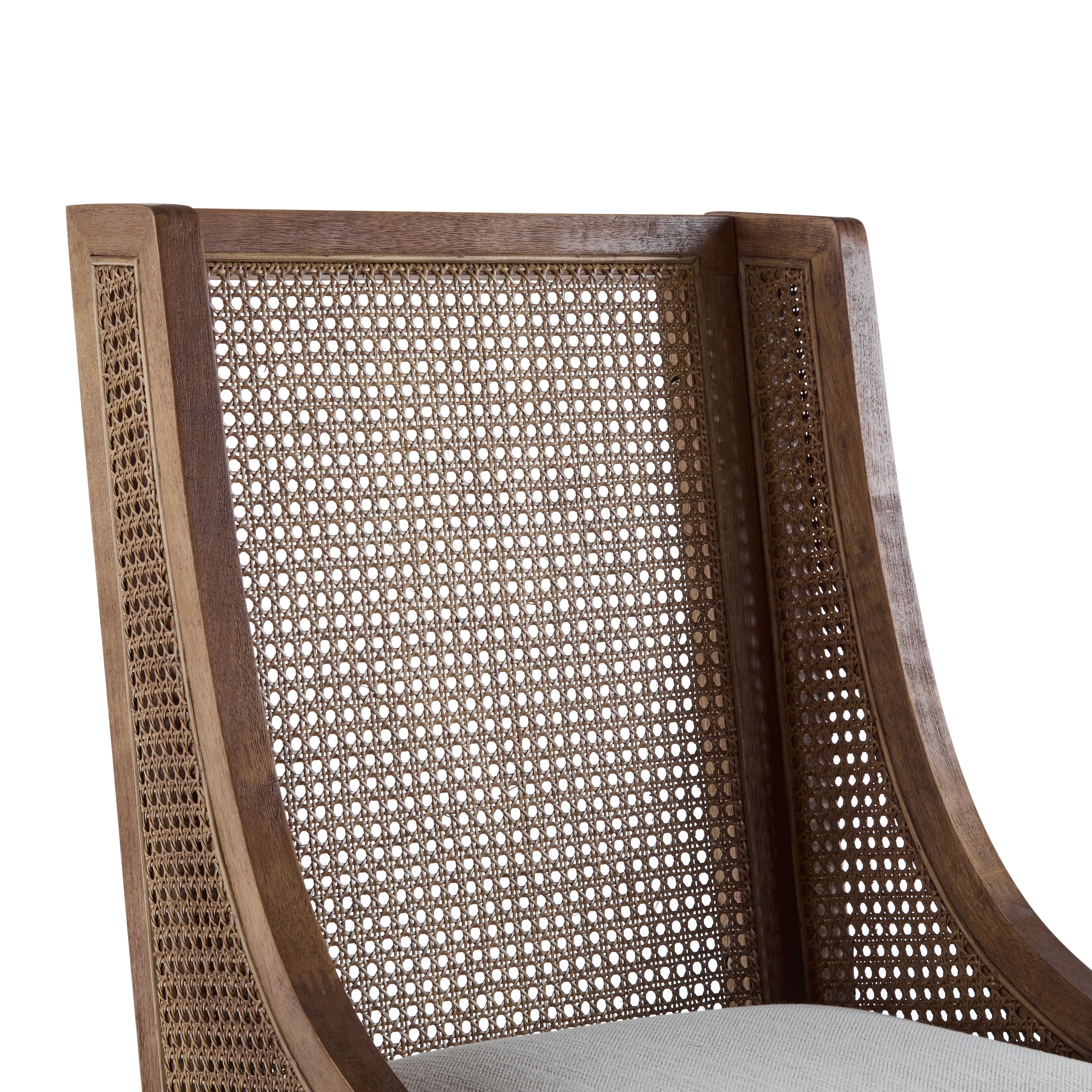 Chaises de salle à manger rembourrées en osier et bois Maurers (lot de 2) par Christopher Knight Home