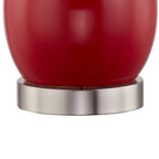 Ensemble de 2 lampes de table en céramique de 28,5 cm avec USB