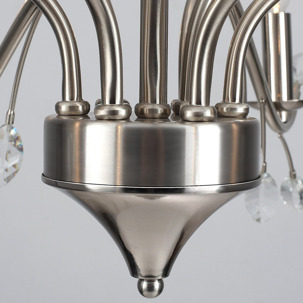 Luminaire suspendu en forme de branche d'arbre rétro style ferme avec lustre en cristal et bougie.