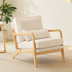 Fauteuil d'appoint capitonné de style moderne du milieu du siècle
