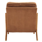 Fauteuil d'appoint capitonné de style moderne du milieu du siècle