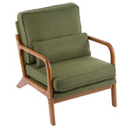 Fauteuil d'appoint capitonné de style moderne du milieu du siècle