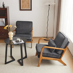 Fauteuil d'appoint capitonné de style moderne du milieu du siècle