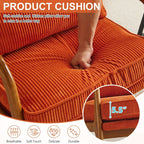 Fauteuil d'appoint capitonné de style moderne du milieu du siècle