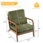 Fauteuil d'appoint capitonné de style moderne du milieu du siècle