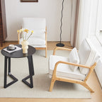 Fauteuil d'appoint capitonné de style moderne du milieu du siècle