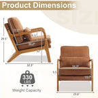 Fauteuil d'appoint capitonné de style moderne du milieu du siècle