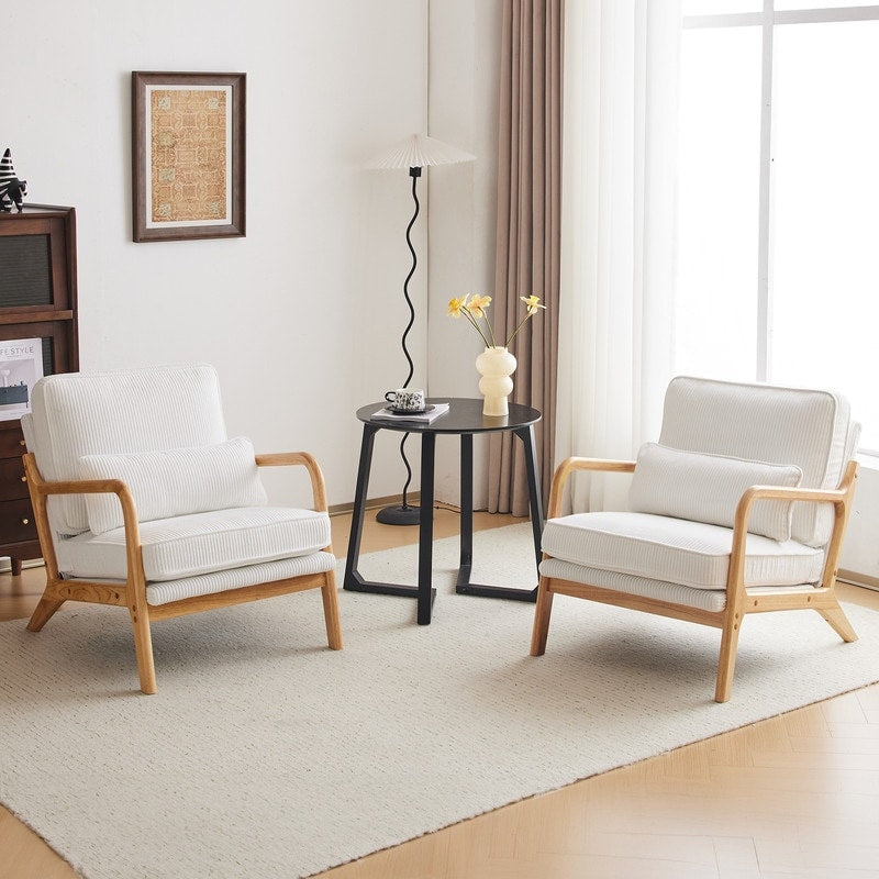 Fauteuil d'appoint capitonné de style moderne du milieu du siècle