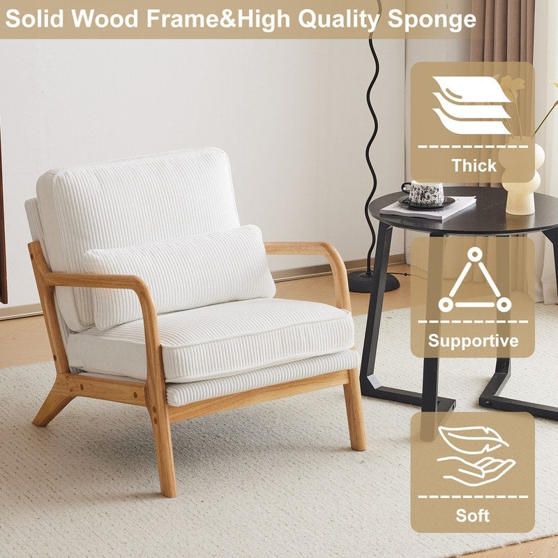 Fauteuil d'appoint capitonné de style moderne du milieu du siècle