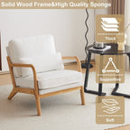 Fauteuil d'appoint capitonné de style moderne du milieu du siècle