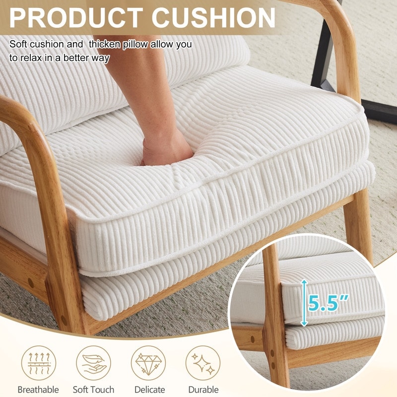 Fauteuil d'appoint capitonné de style moderne du milieu du siècle