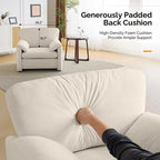 Fauteuil moderne à oreilles d'éléphant, canapé d'appoint confortable pour le salon et la chambre