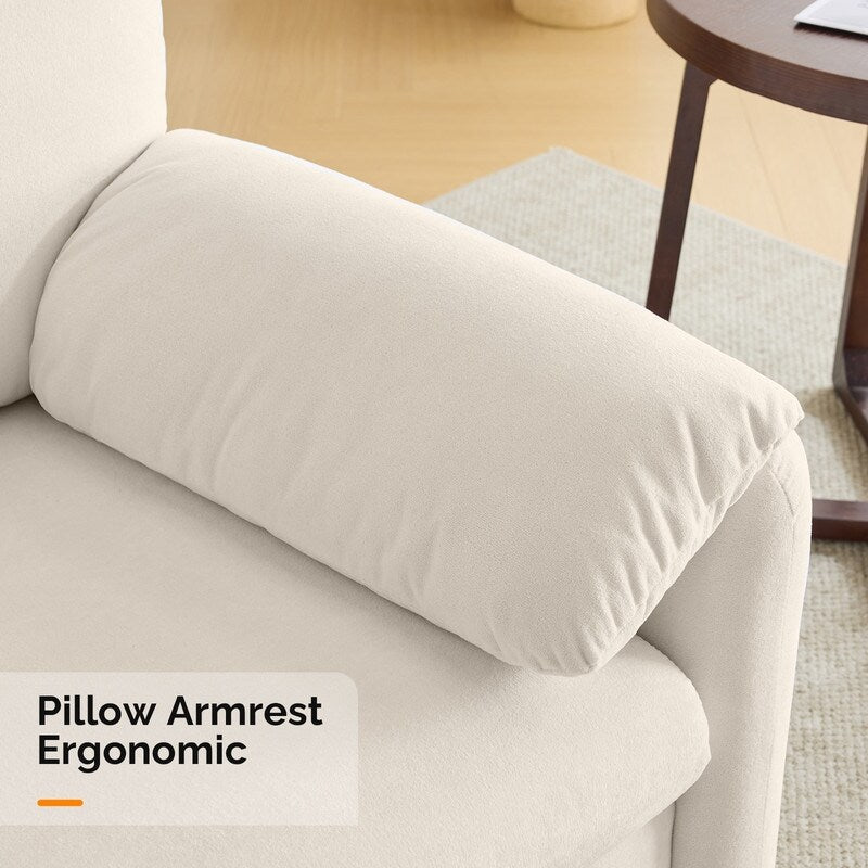 Fauteuil moderne à oreilles d'éléphant, canapé d'appoint confortable pour le salon et la chambre