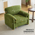 Fauteuil moderne à oreilles d'éléphant, canapé d'appoint confortable pour le salon et la chambre