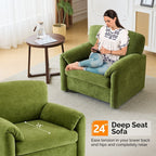 Fauteuil moderne à oreilles d'éléphant, canapé d'appoint confortable pour le salon et la chambre