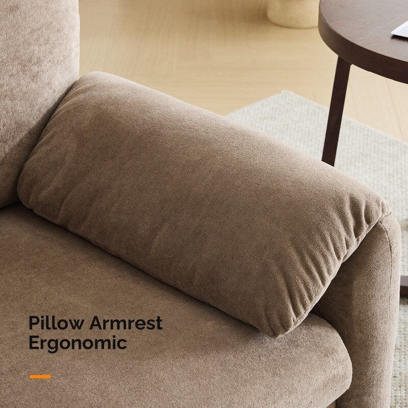 Fauteuil moderne à oreilles d'éléphant, canapé d'appoint confortable pour le salon et la chambre