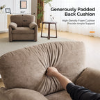 Fauteuil moderne à oreilles d'éléphant, canapé d'appoint confortable pour le salon et la chambre