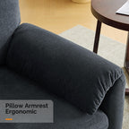 Fauteuil moderne à oreilles d'éléphant, canapé d'appoint confortable pour le salon et la chambre