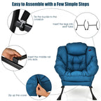 Fauteuil de salon moderne, fauteuil d'appoint, canapé-lit simple.