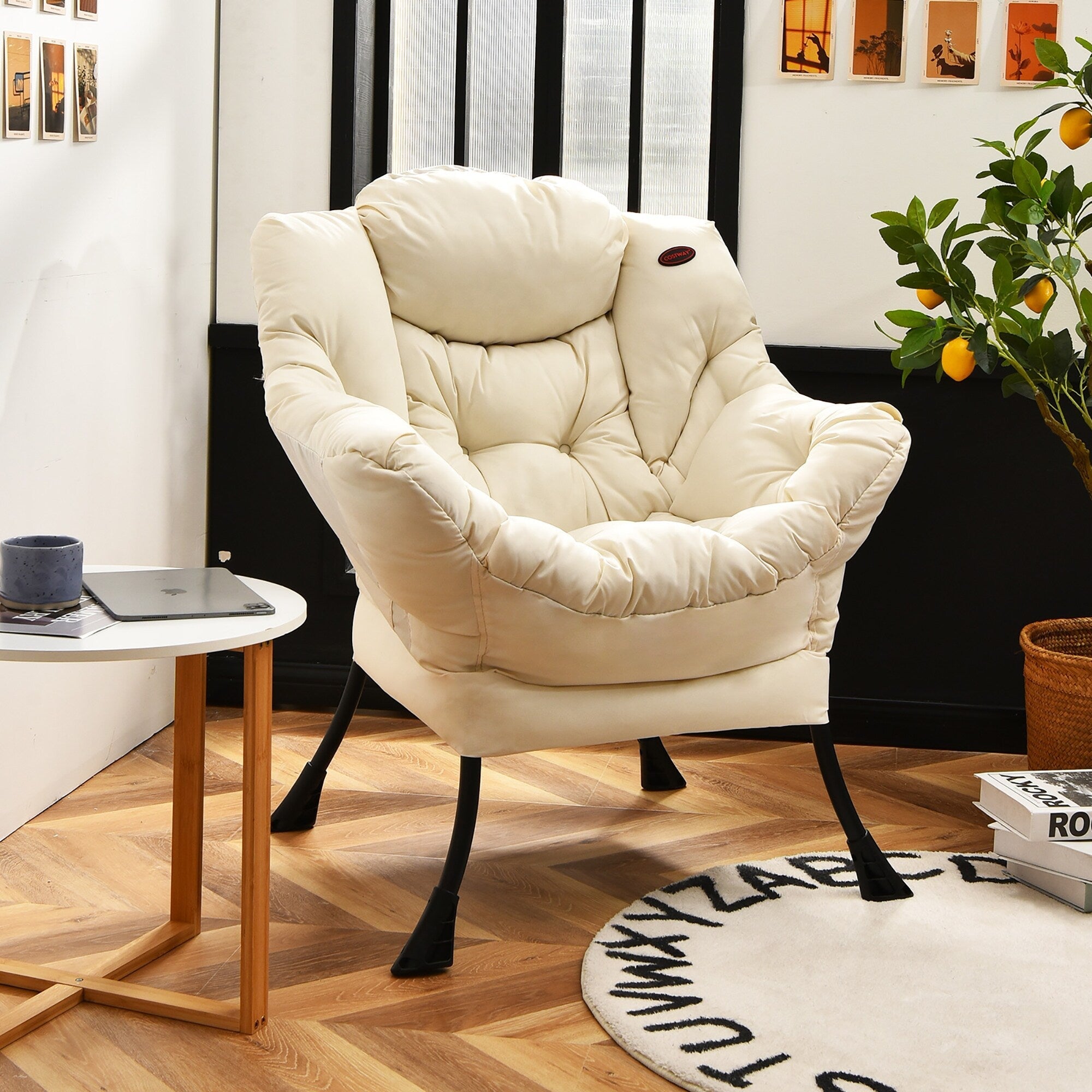 Fauteuil de salon moderne, fauteuil d'appoint, canapé-lit simple.