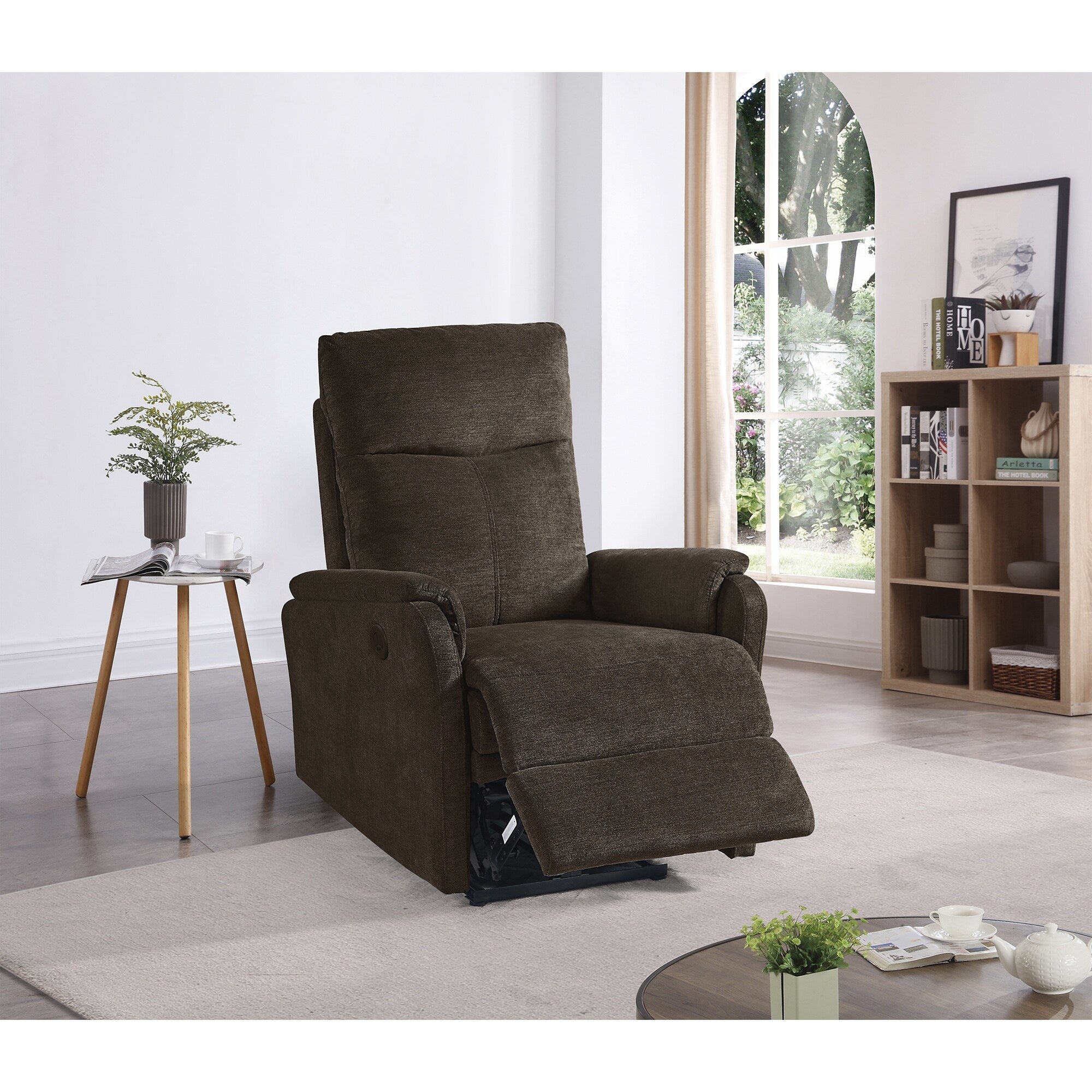 Fauteuil inclinable électrique moderne avec port USB et soutien complet de la tête et des lombaires