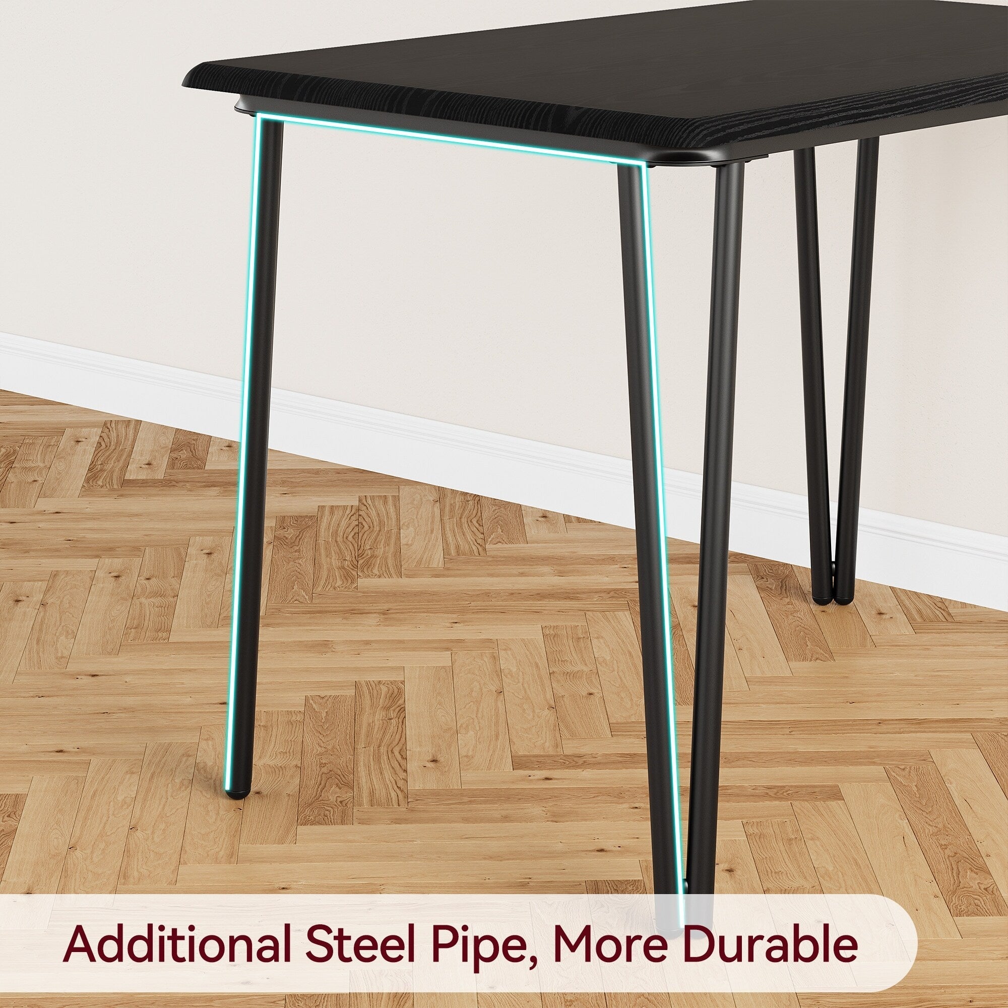 Ensemble table et chaises de cuisine moderne pour salle à manger - 3 pièces