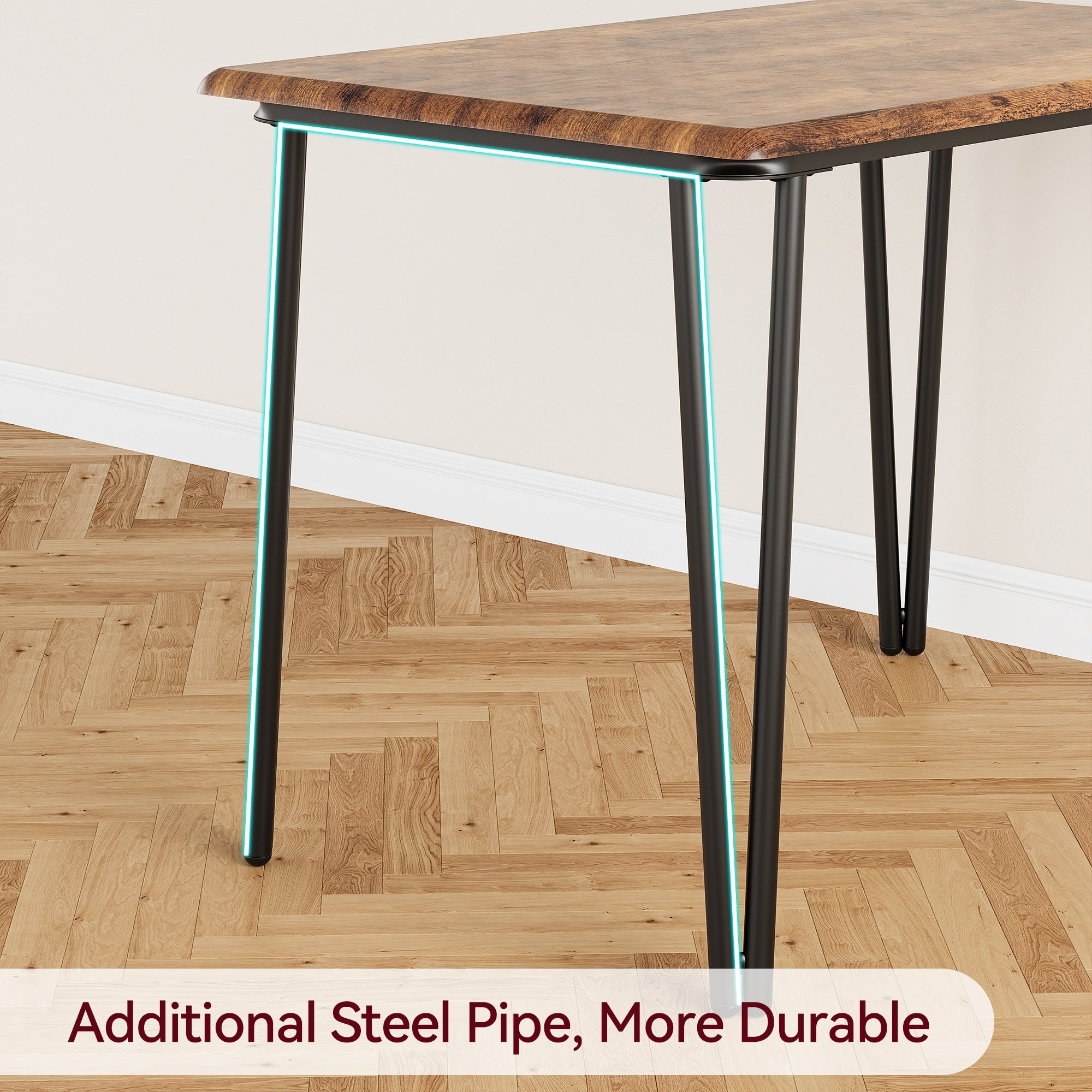 Ensemble table et chaises de cuisine moderne pour salle à manger - 3 pièces