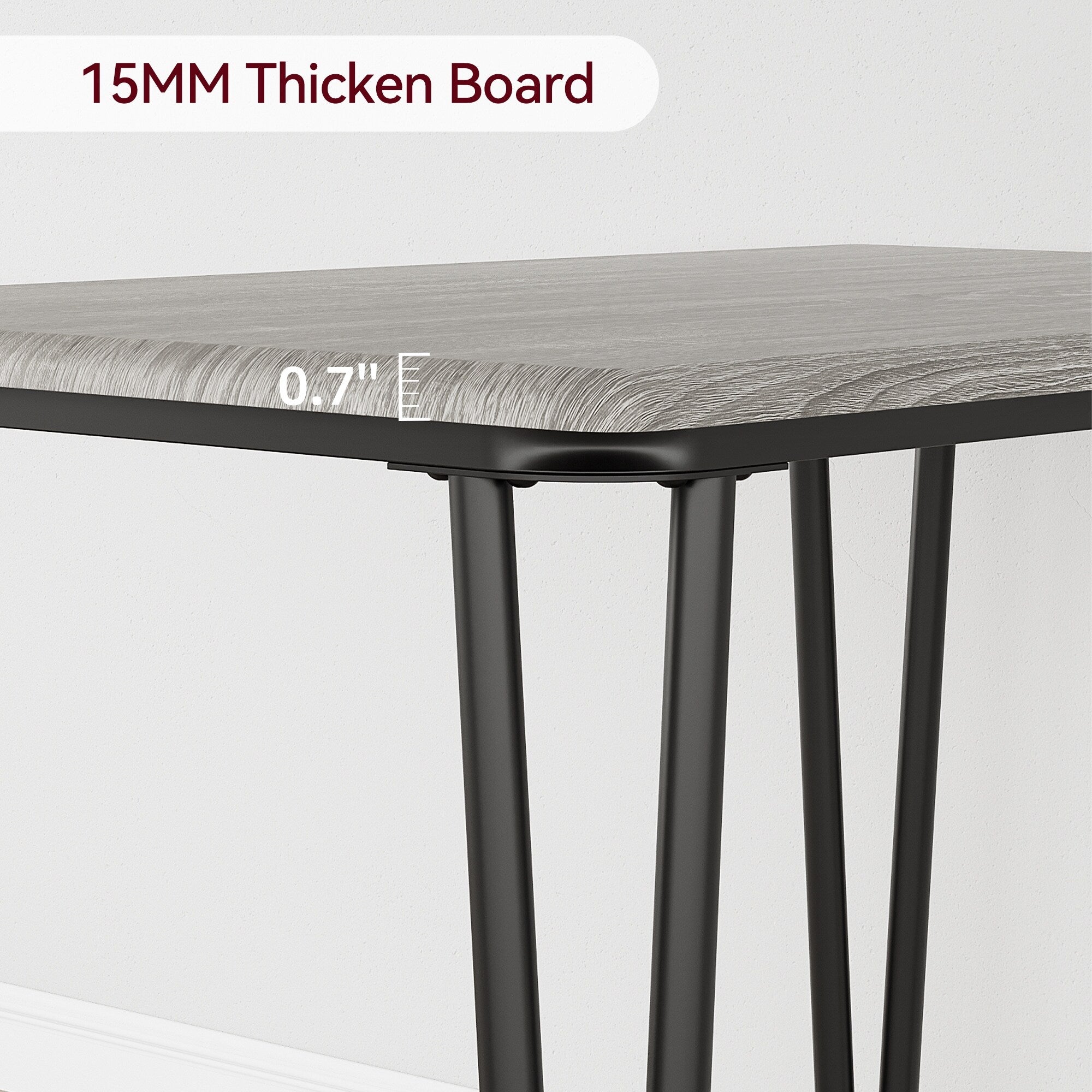 Ensemble table et chaises de cuisine moderne pour salle à manger - 3 pièces